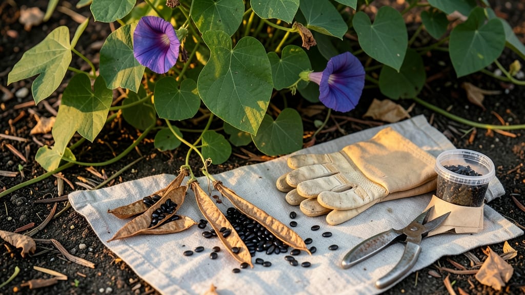 Morning Glory Seed Harvest: When and How to Collect Viable Seeds for Next Year’s Blooms