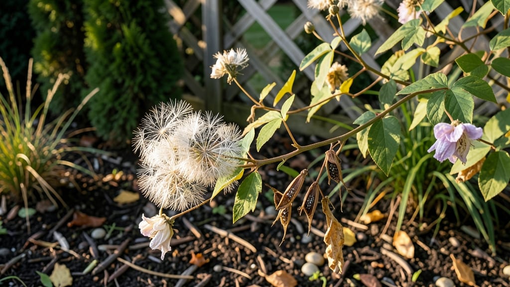 Clematis Seed Heads: Twist-Free Viability Test for Seed Saving Success