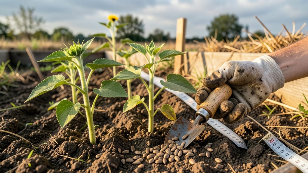 Sunflower Seed Spacing: Proven Rows and Depth for Towering Stalks